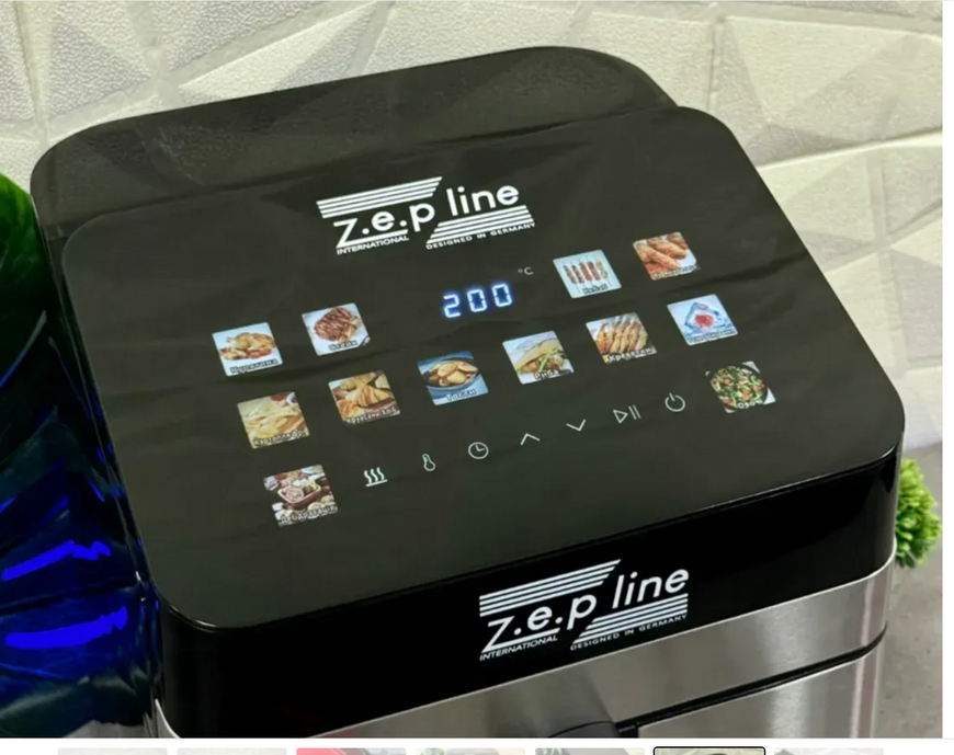 Мультифункціональна аерофритюрниця Zepline на 13 л 4200 Вт на 12 програм зі знімним ковшиком 14978 фото
