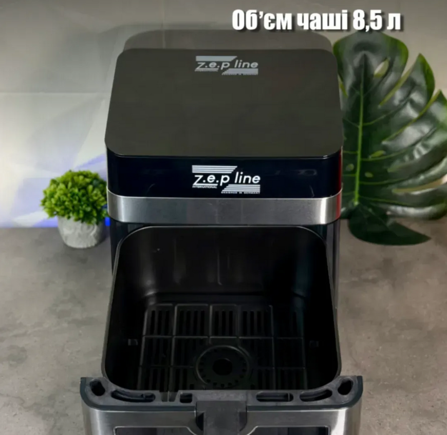 Аерофритюрниця Zepline на 13 л 4200 Вт на 12 програм з віконцем 14979 фото